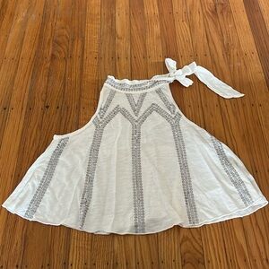 Free People high-neck beaded top